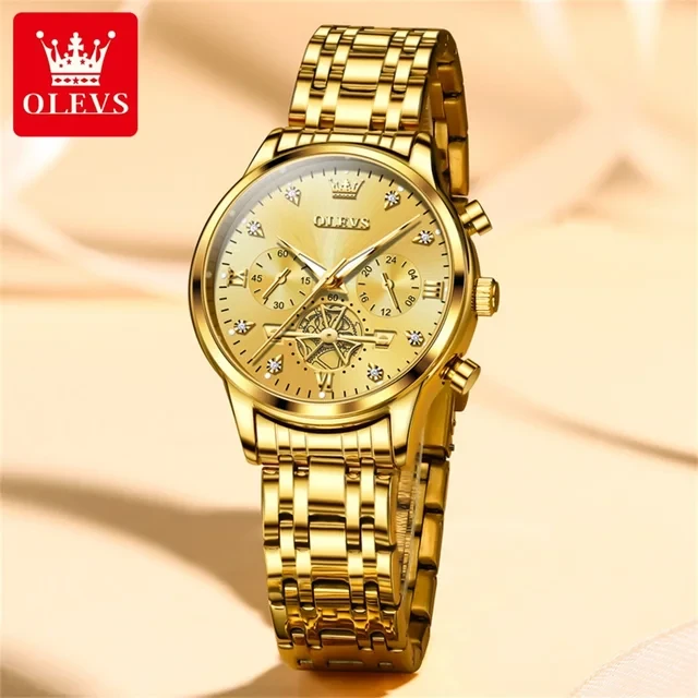 RoseGold Stainless Steel Analoge Wrist Watch For Women