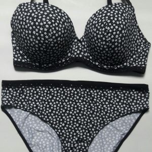 Quittance Black Polka Dotted Push Bra Panty Set 4205857htm - Buy Quittance  Black Polka Dotted Push Bra Panty Set 4205857htm online in India